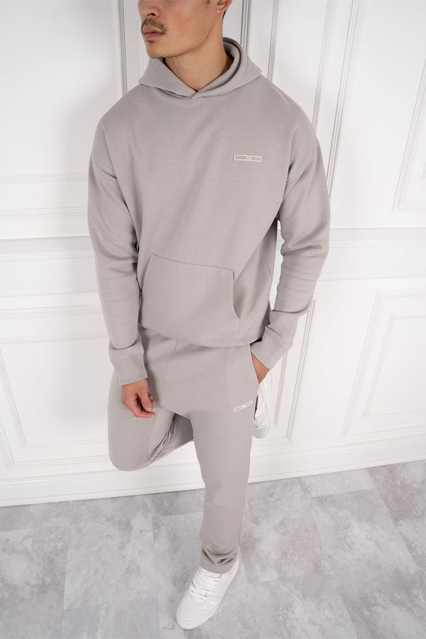 Day To Day Straight Leg Full Tracksuit - Grey