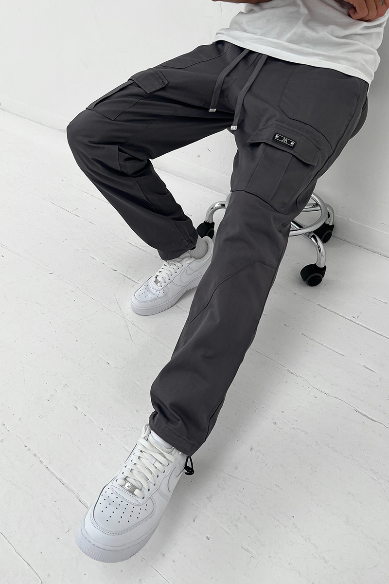 Rest Later Pants - Charcoal Marl