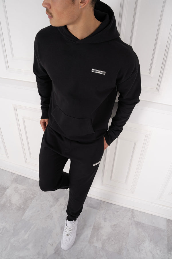 Day To Day Slim Fit Full Tracksuit - Black