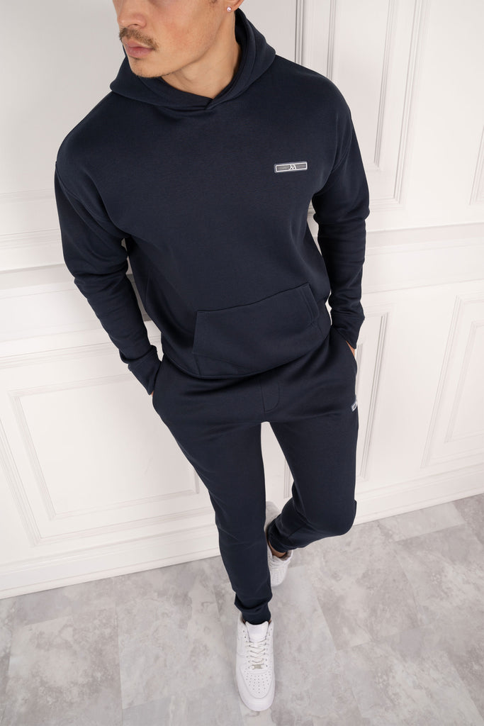 Day To Day Slim Fit Hoodie - Navy