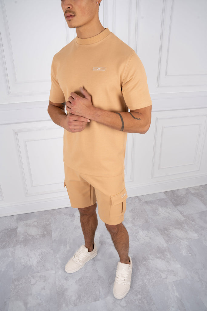 Day To Day Slim Fit Twin Set - Latte