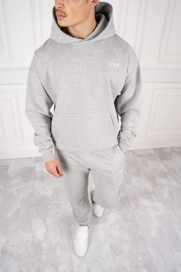 Day To Day Oversized Hoodie - Grey Marl