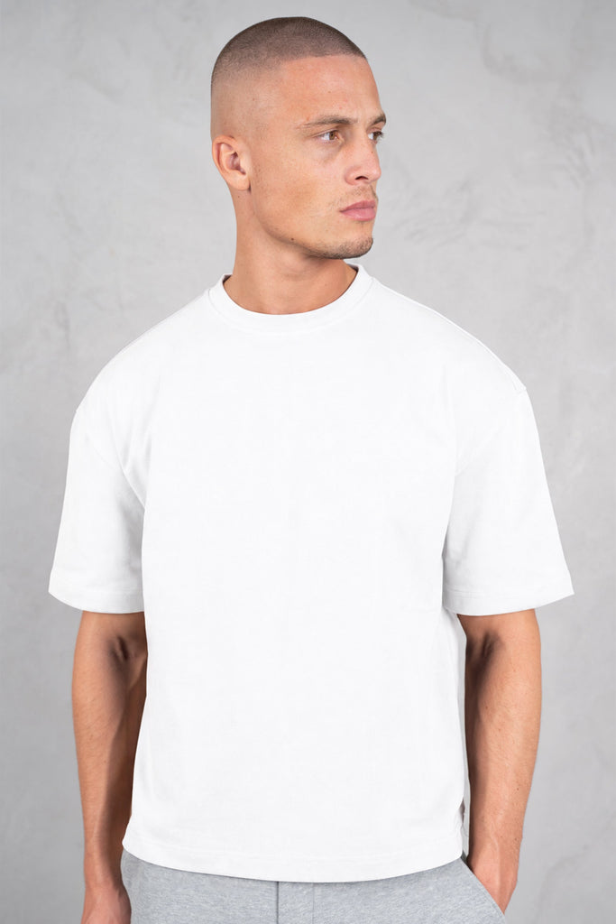 Heavyweight Essential Boxy Short Sleeve T-Shirt - White