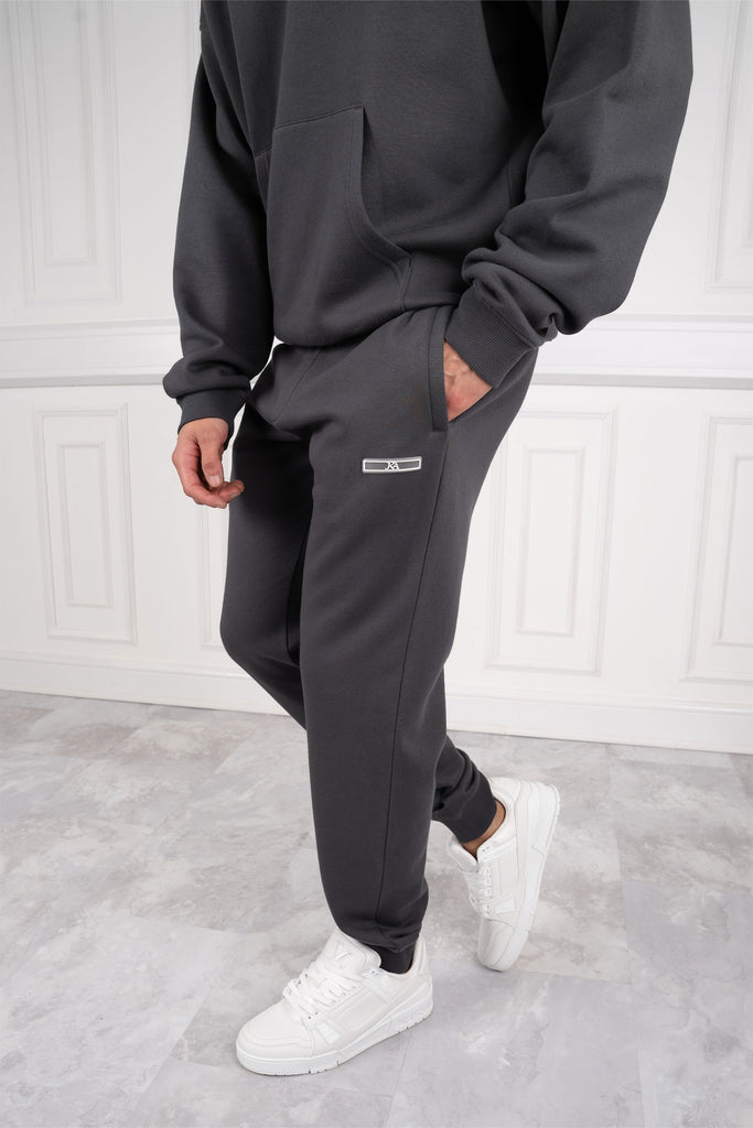 Day To Day Oversized Full Tracksuit - Charcoal