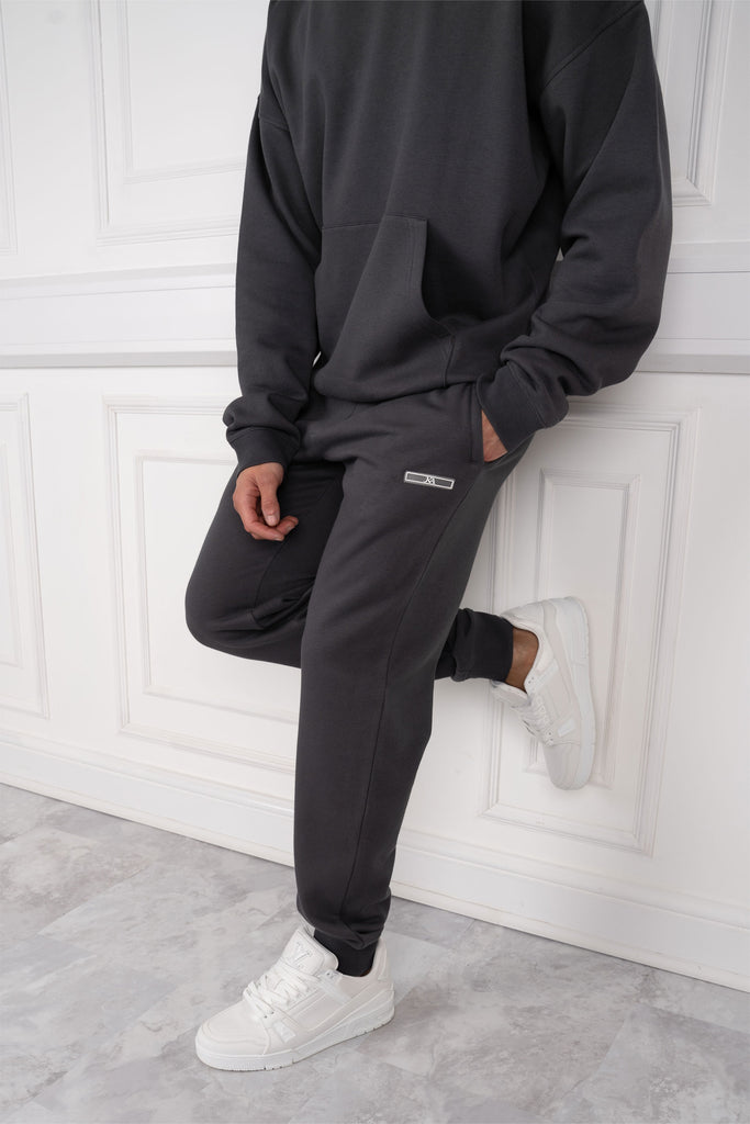 Day To Day Oversized Full Tracksuit - Charcoal