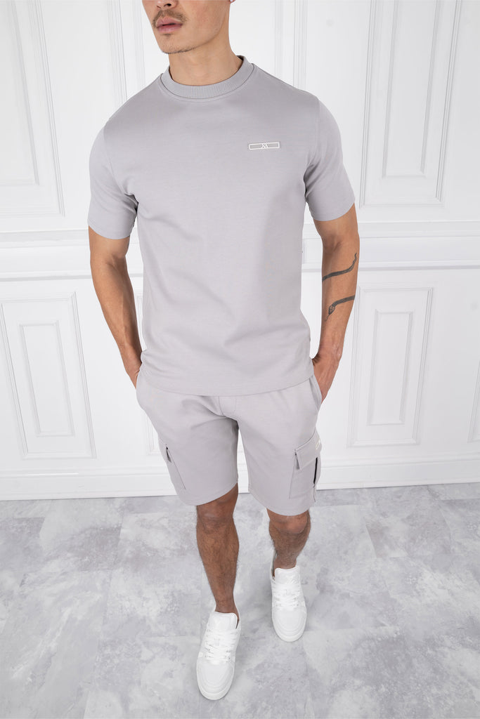 Day To Day Slim Fit Twin Set - Light Grey