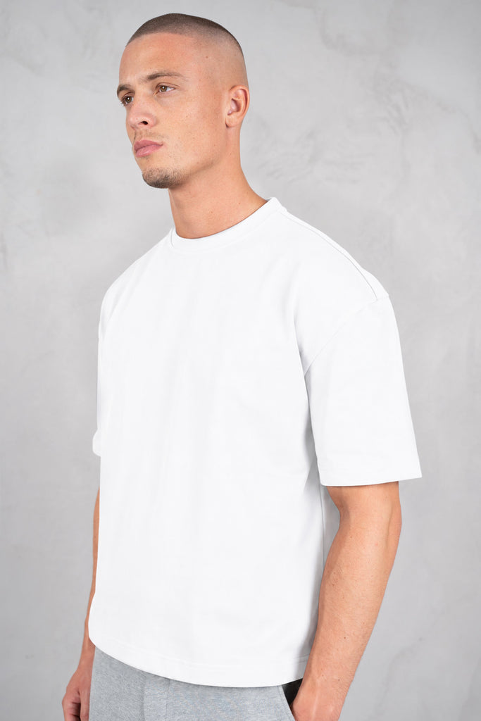 Heavyweight Essential Boxy Short Sleeve T-Shirt - White
