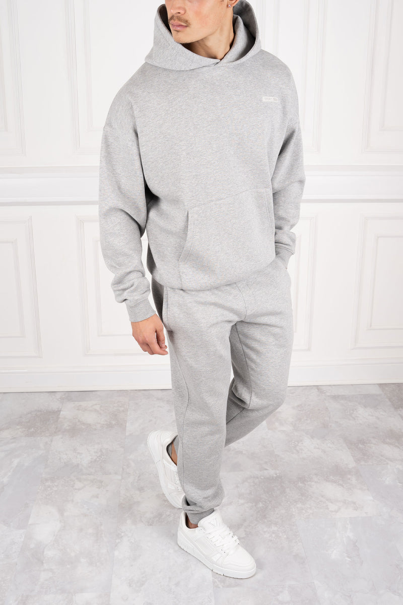 Day To Day Oversized Hoodie - Grey Marl