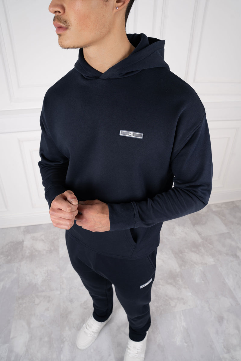 Day To Day Straight Leg Full Tracksuit - Navy