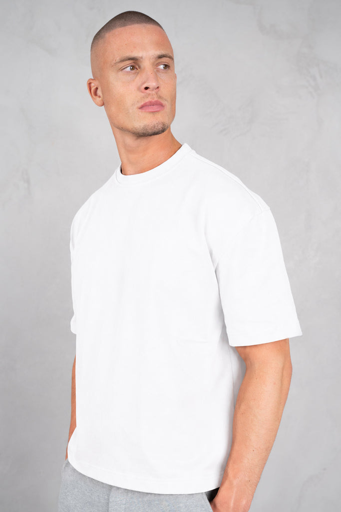 Heavyweight Essential Boxy Short Sleeve T-Shirt - White