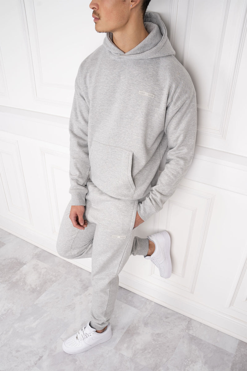 Day To Day Slim Fit Hoodie - Grey Marl