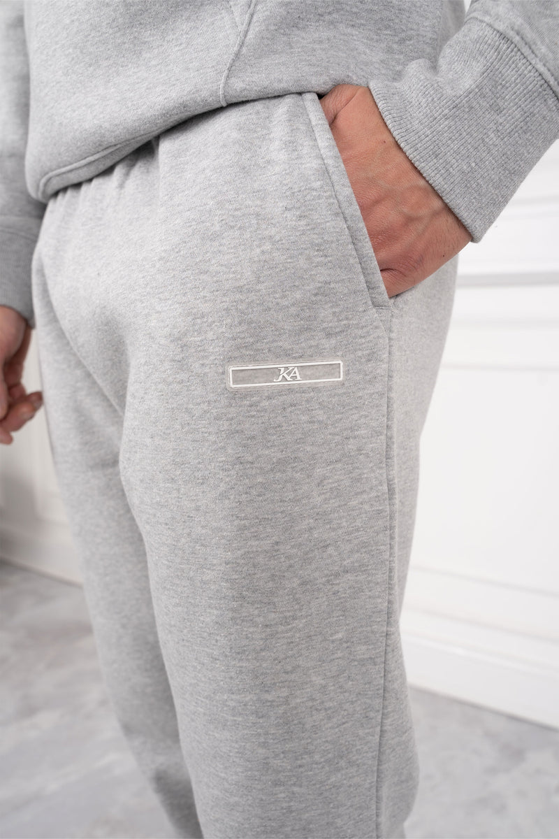 Day To Day Slim Fit Full Tracksuit - Grey Marl