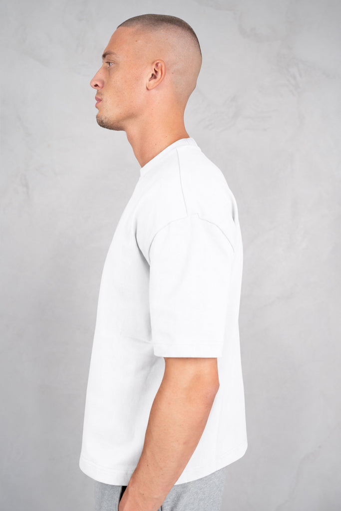 Heavyweight Essential Boxy Short Sleeve T-Shirt - White