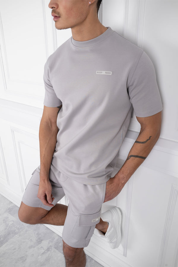Day To Day Slim Fit Twin Set - Light Grey