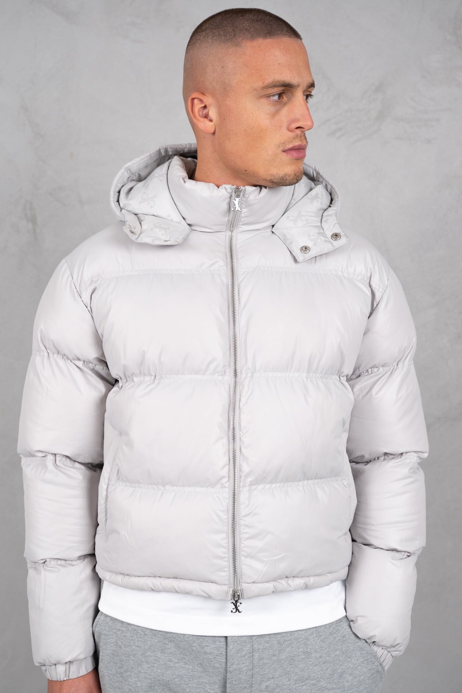 Altitude Boxy Puffer Jacket - Grey