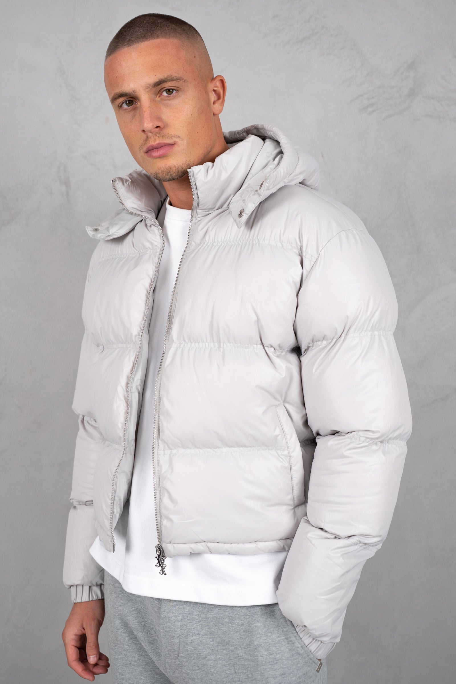 Altitude Boxy Puffer Jacket - Grey