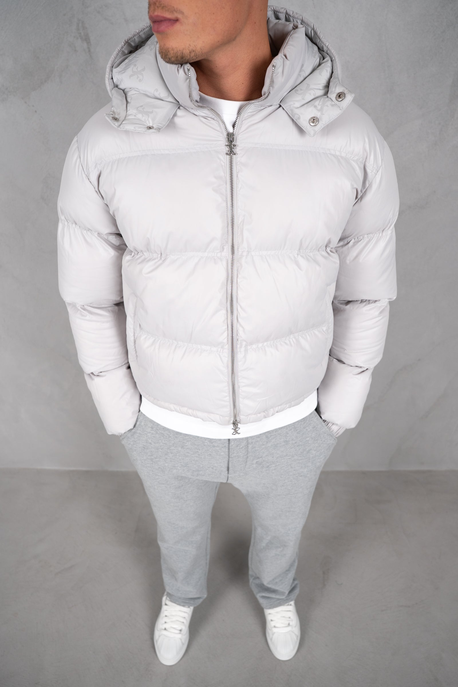 Altitude Boxy Puffer Jacket - Grey