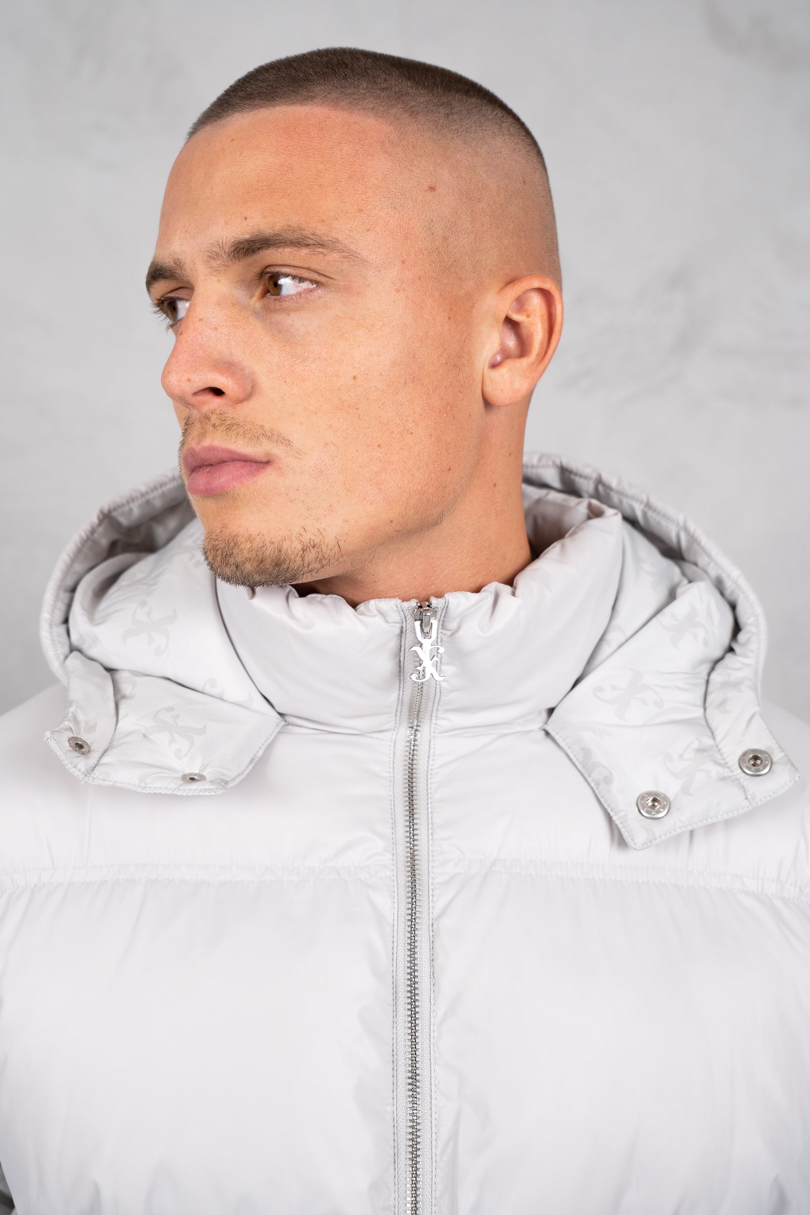 Altitude Boxy Puffer Jacket - Grey