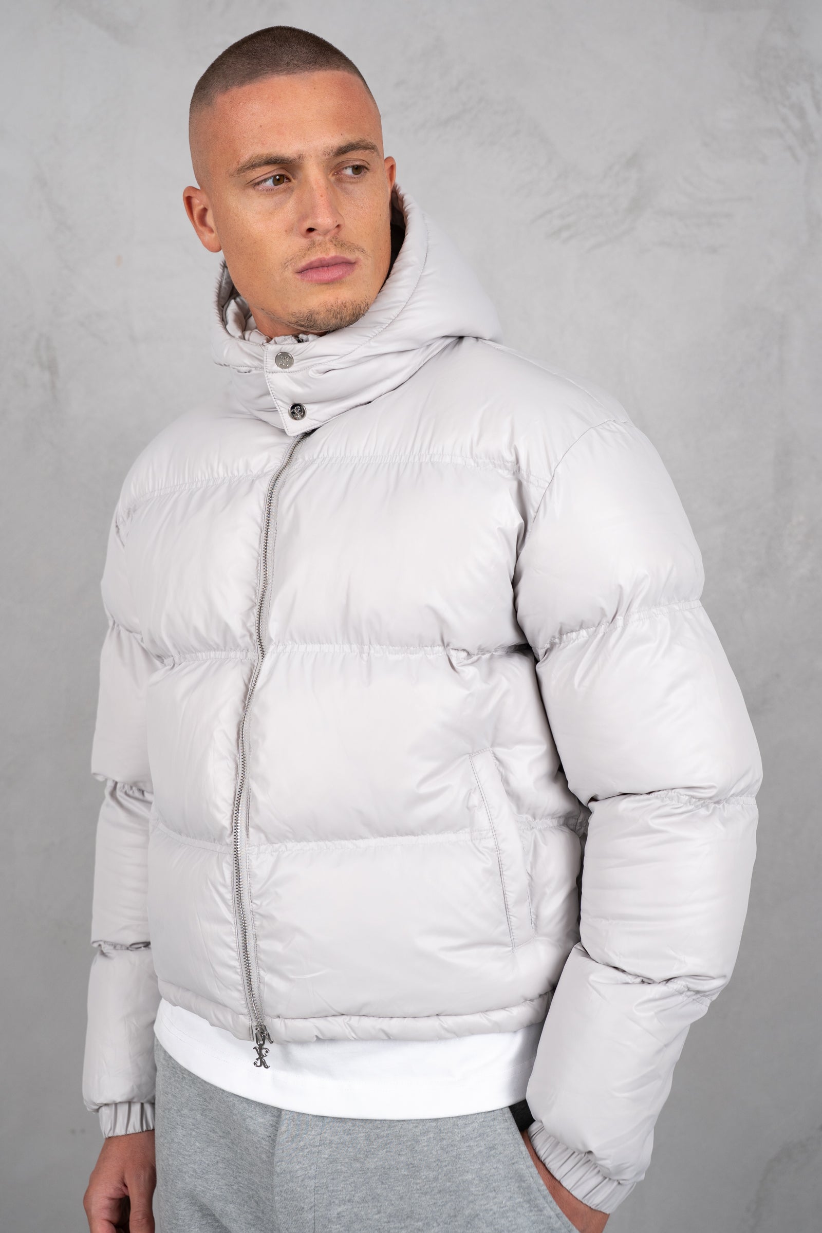 Altitude Boxy Puffer Jacket - Grey