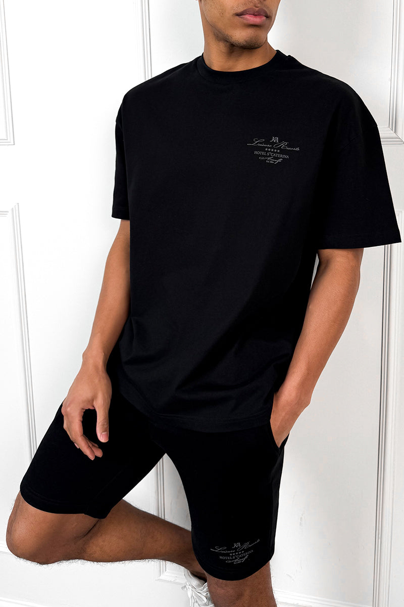 Amalfi Resort T-Shirt - Black