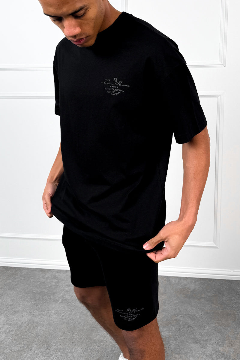 Amalfi Resort T-Shirt - Black