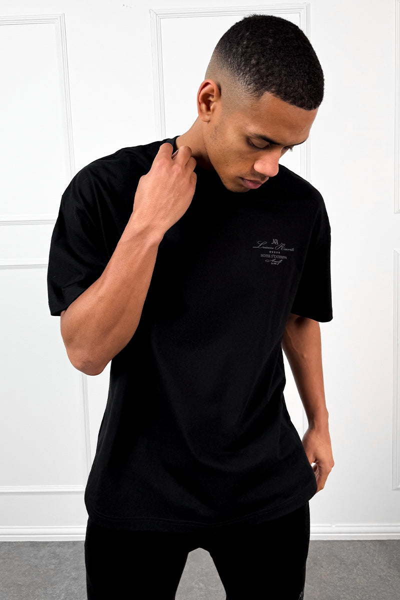 Amalfi Resort T-Shirt - Black