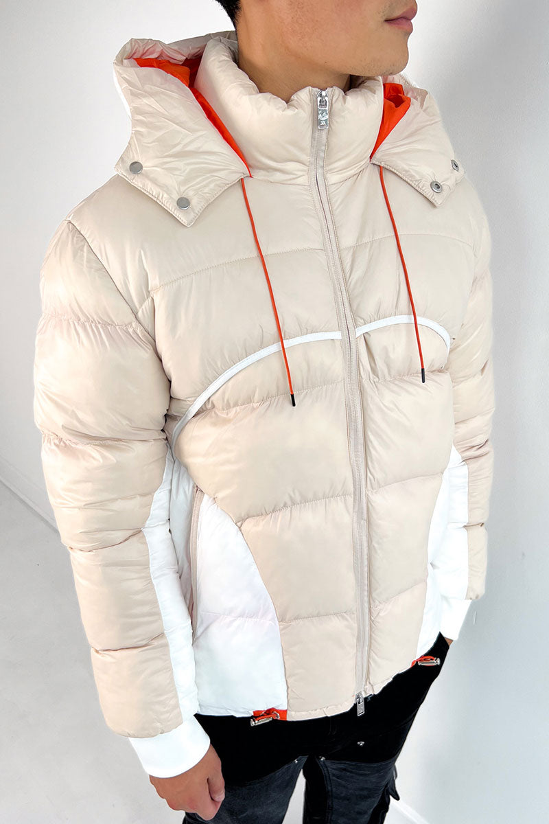 Orbit Puffer Jacket - Off White