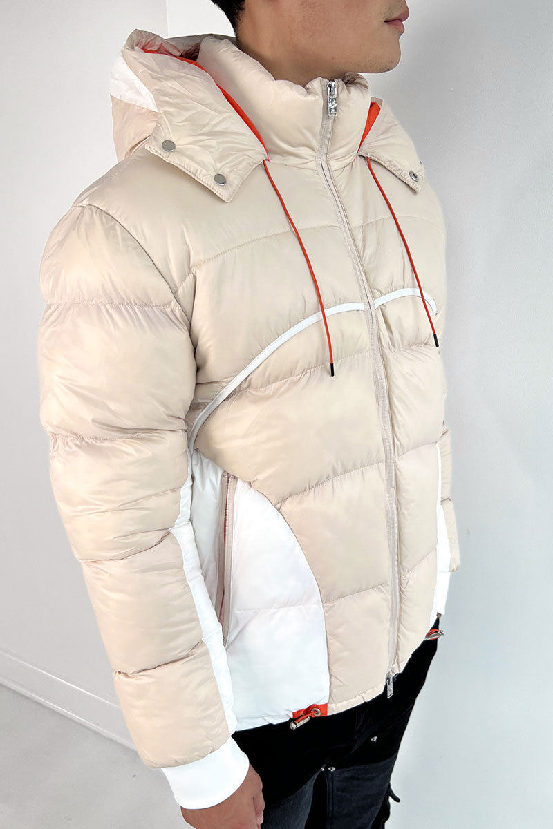 Orbit Puffer Jacket - Off White