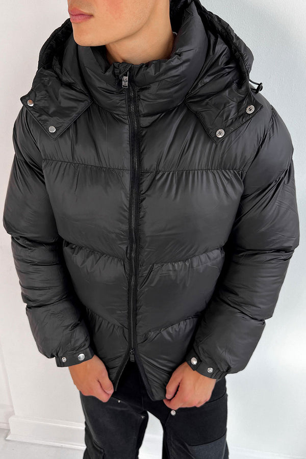 Landmark Puffer Jacket - Black/Charcoal