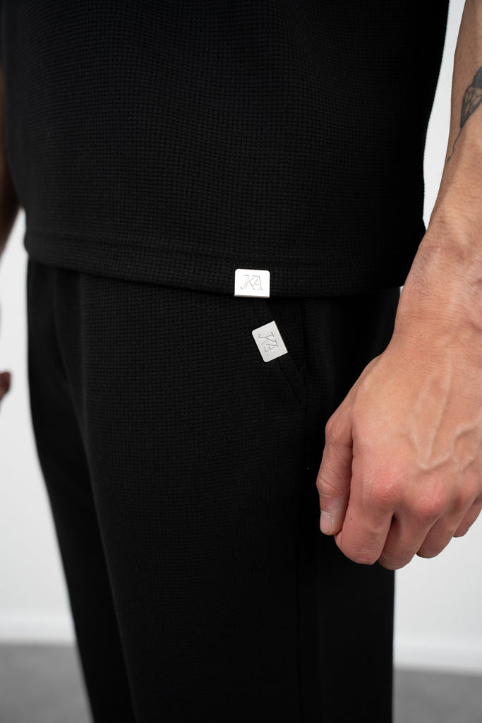 Waffle Joggers - Black