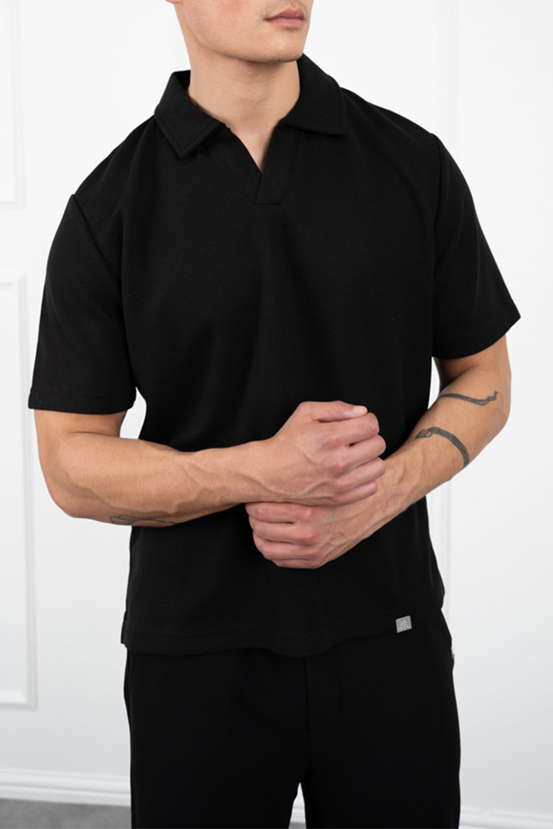 Waffle Joggers - Black