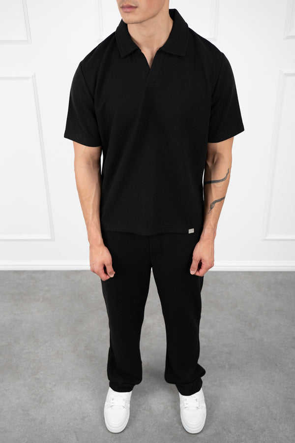 Waffle Joggers - Black