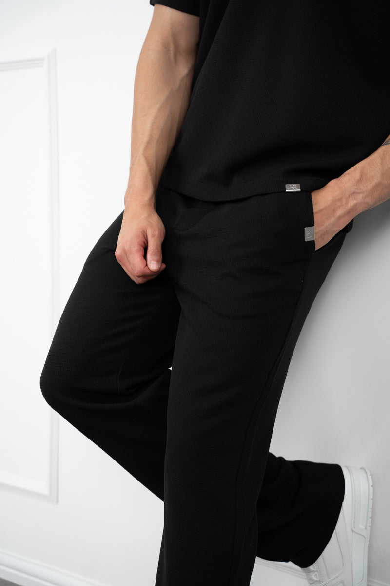Waffle Joggers - Black