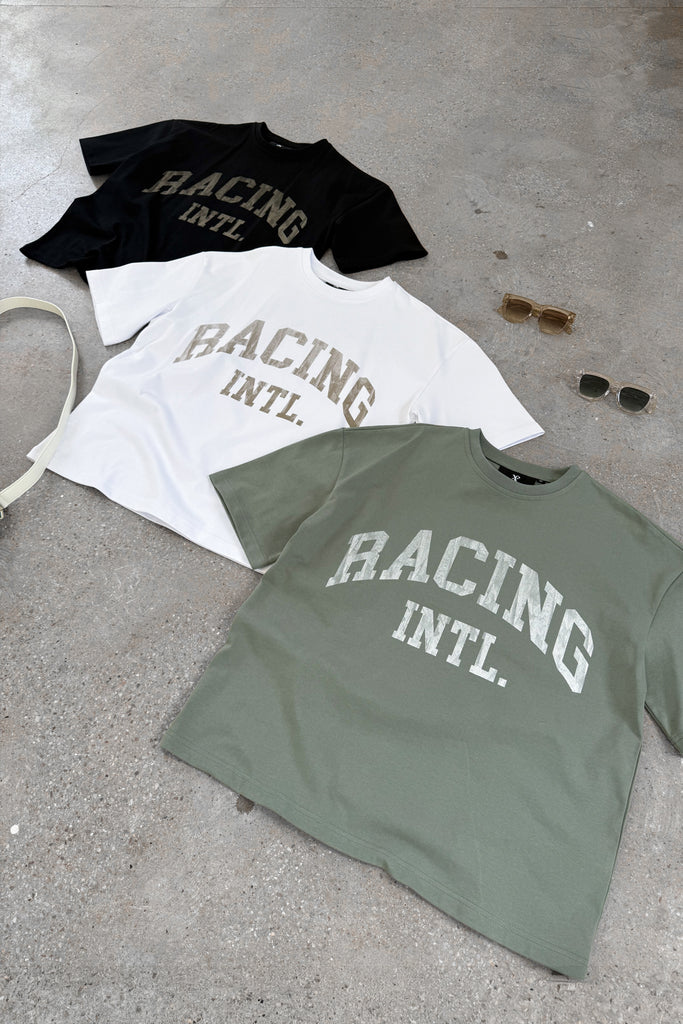 Boxy Racing INTL T-Shirt - Khaki