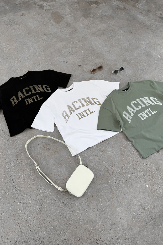 Boxy Racing INTL T-Shirt - Khaki