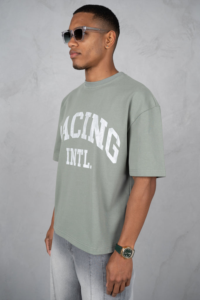 Boxy Racing INTL T-Shirt - Khaki
