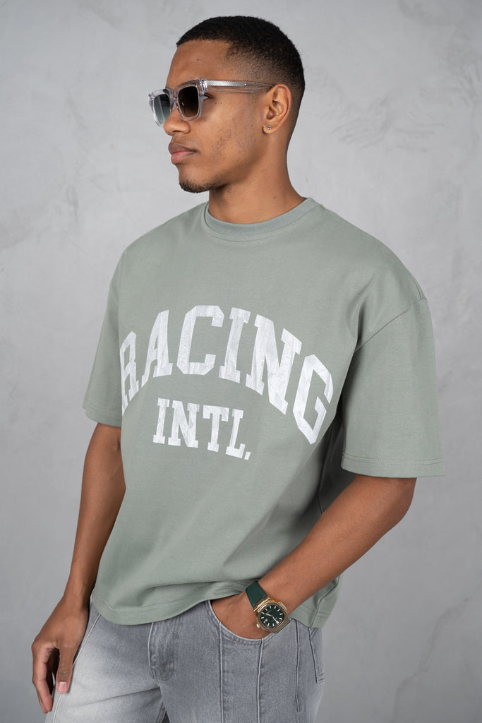 Boxy Racing INTL T-Shirt - Khaki