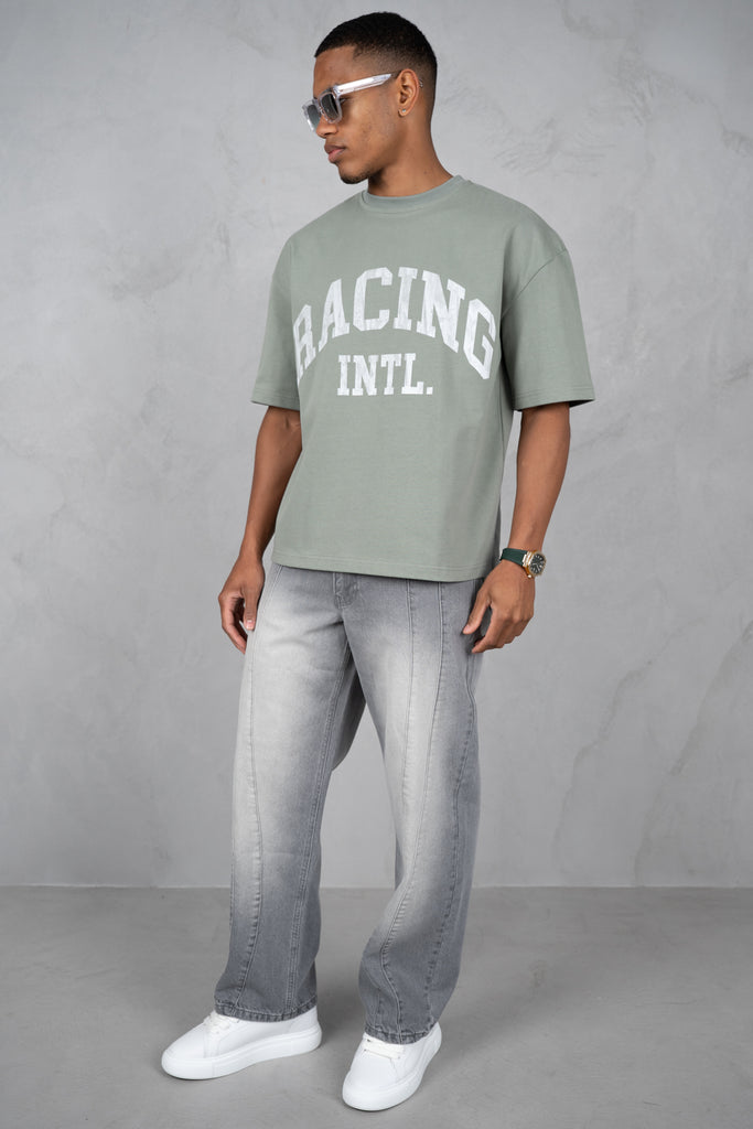 Boxy Racing INTL T-Shirt - Khaki