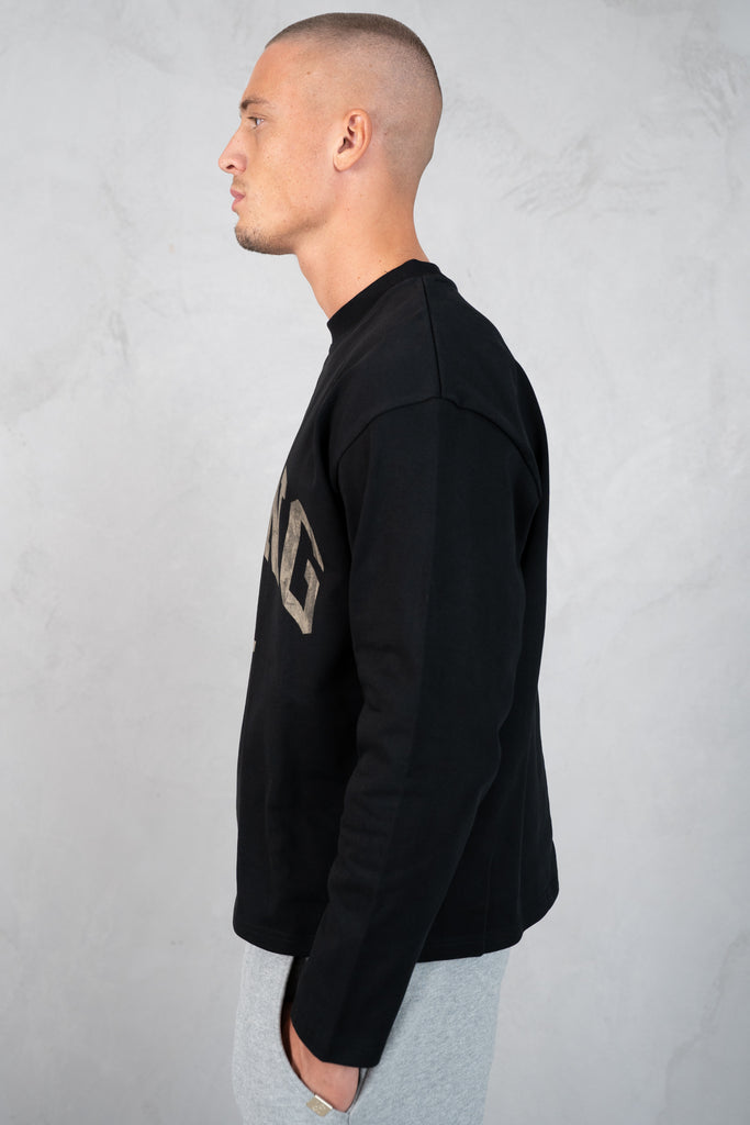 Racing Boxy Long Sleeve T-Shirt - Black