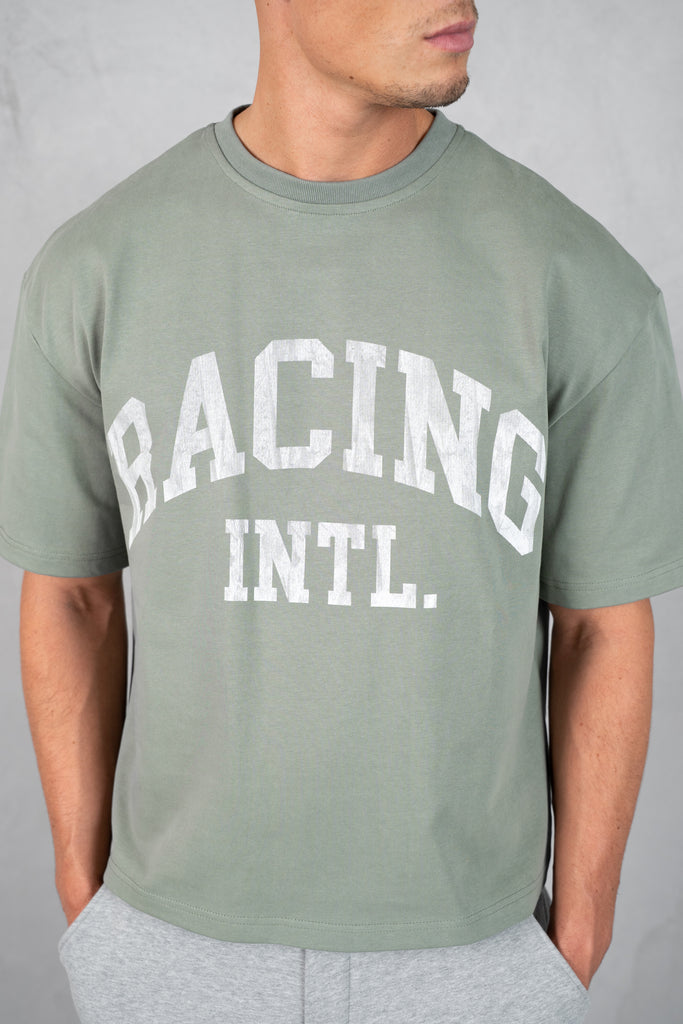 Boxy Racing INTL T-Shirt - Khaki