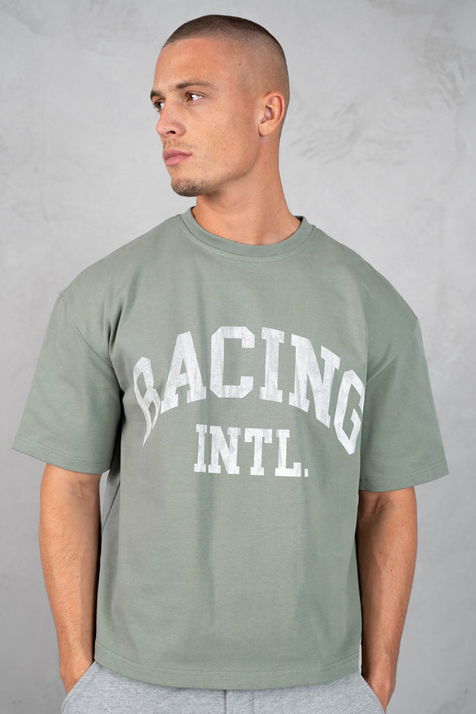 Boxy Racing INTL T-Shirt - Khaki