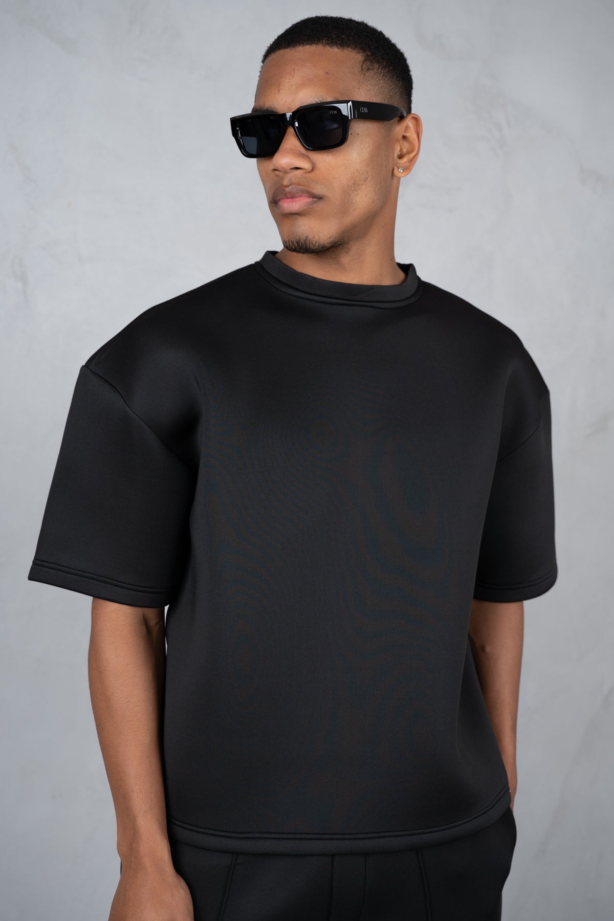Boxy Scuba Shorts - Black
