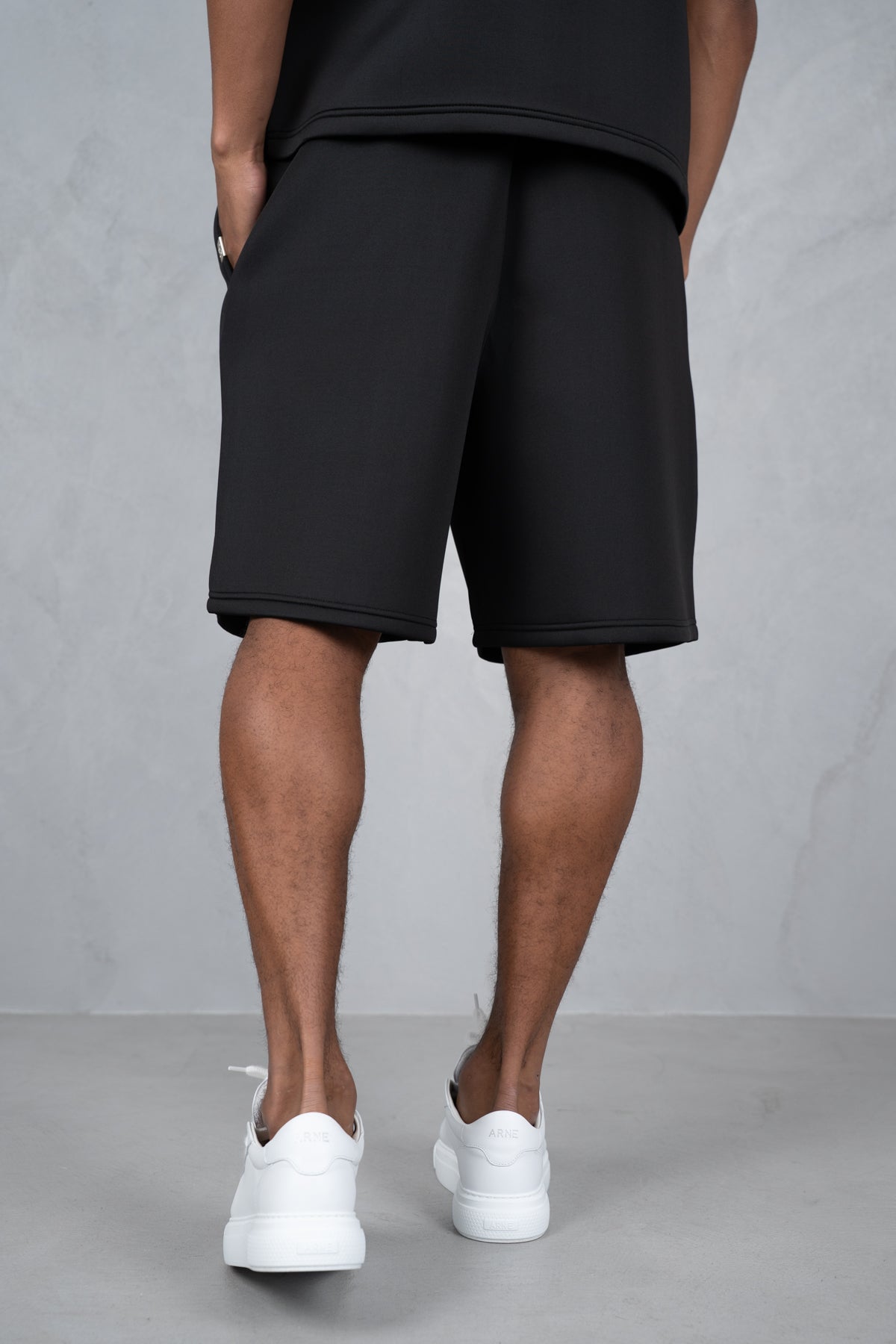 Boxy Scuba Shorts - Black