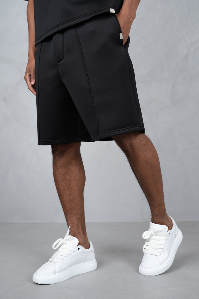 Boxy Scuba T-Shirt - Black