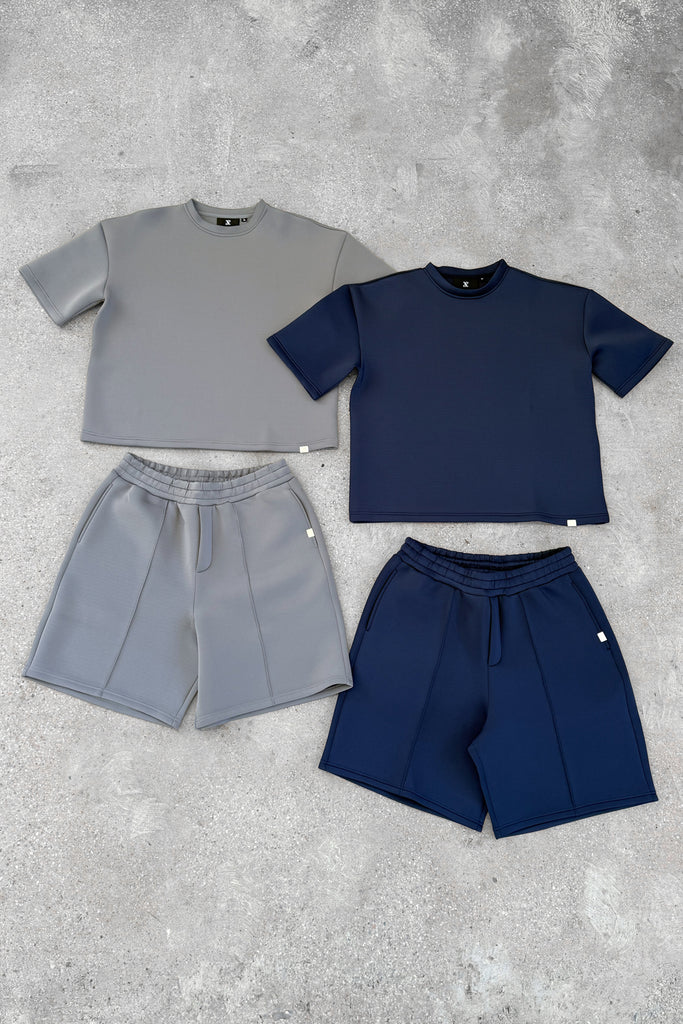 Boxy Scuba T-Shirt - Navy