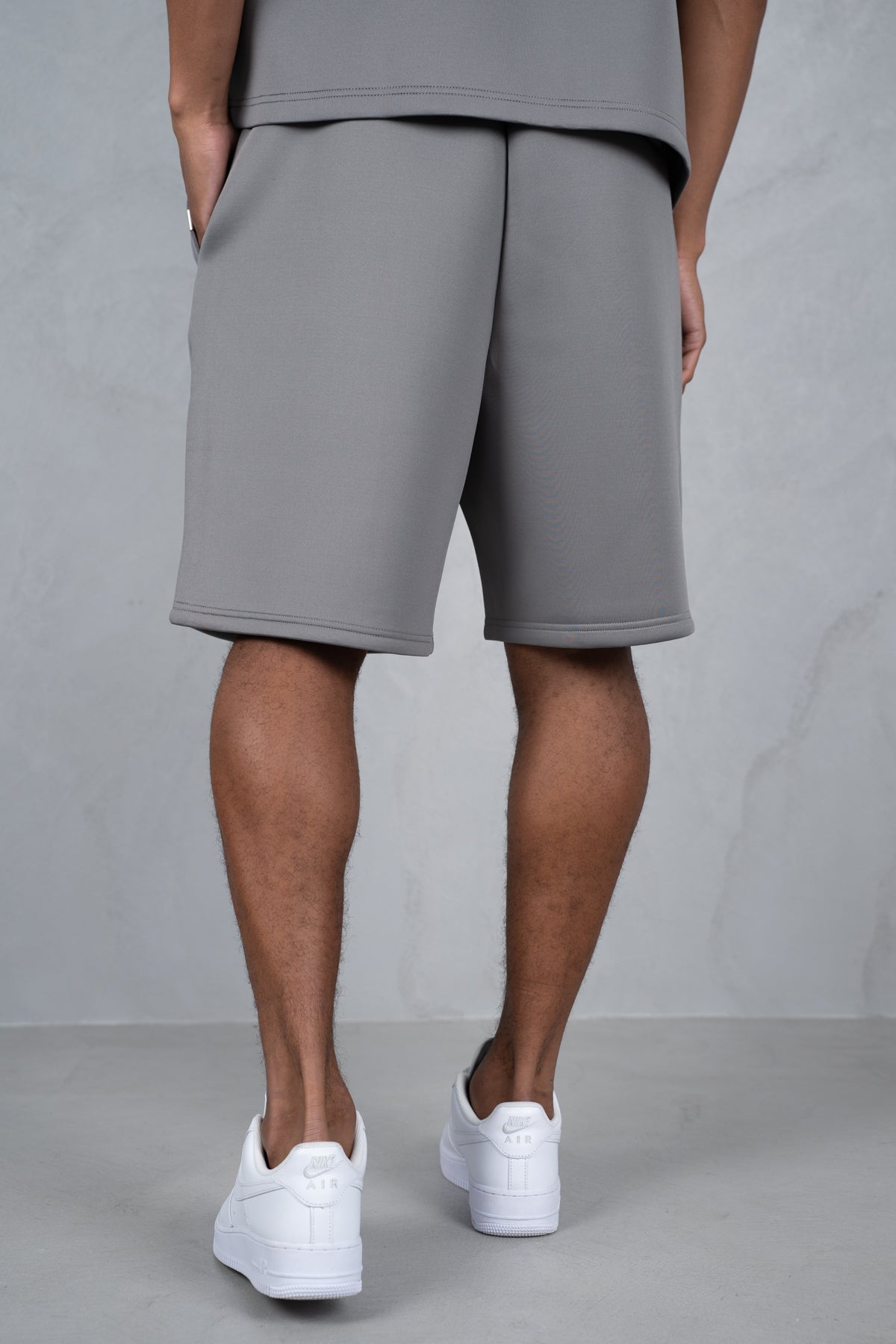 Boxy Scuba Shorts - Grey