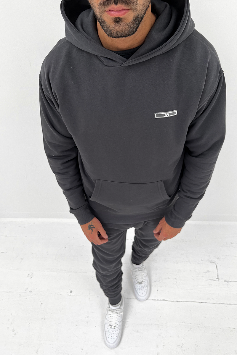 Day To Day Slim Fit Hoodie  - Charcoal Grey