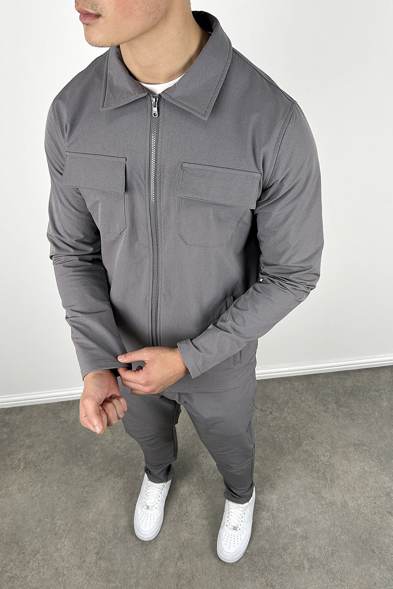 Tailored Cargo Pant - Charcoal