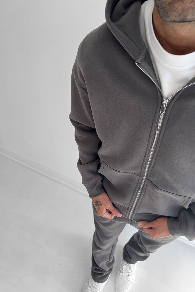 Essential Straight Leg Jogger - Charcoal