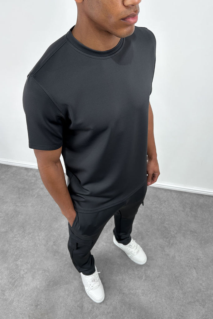 Day To Day Scuba Slim Fit T-Shirt - Charcoal